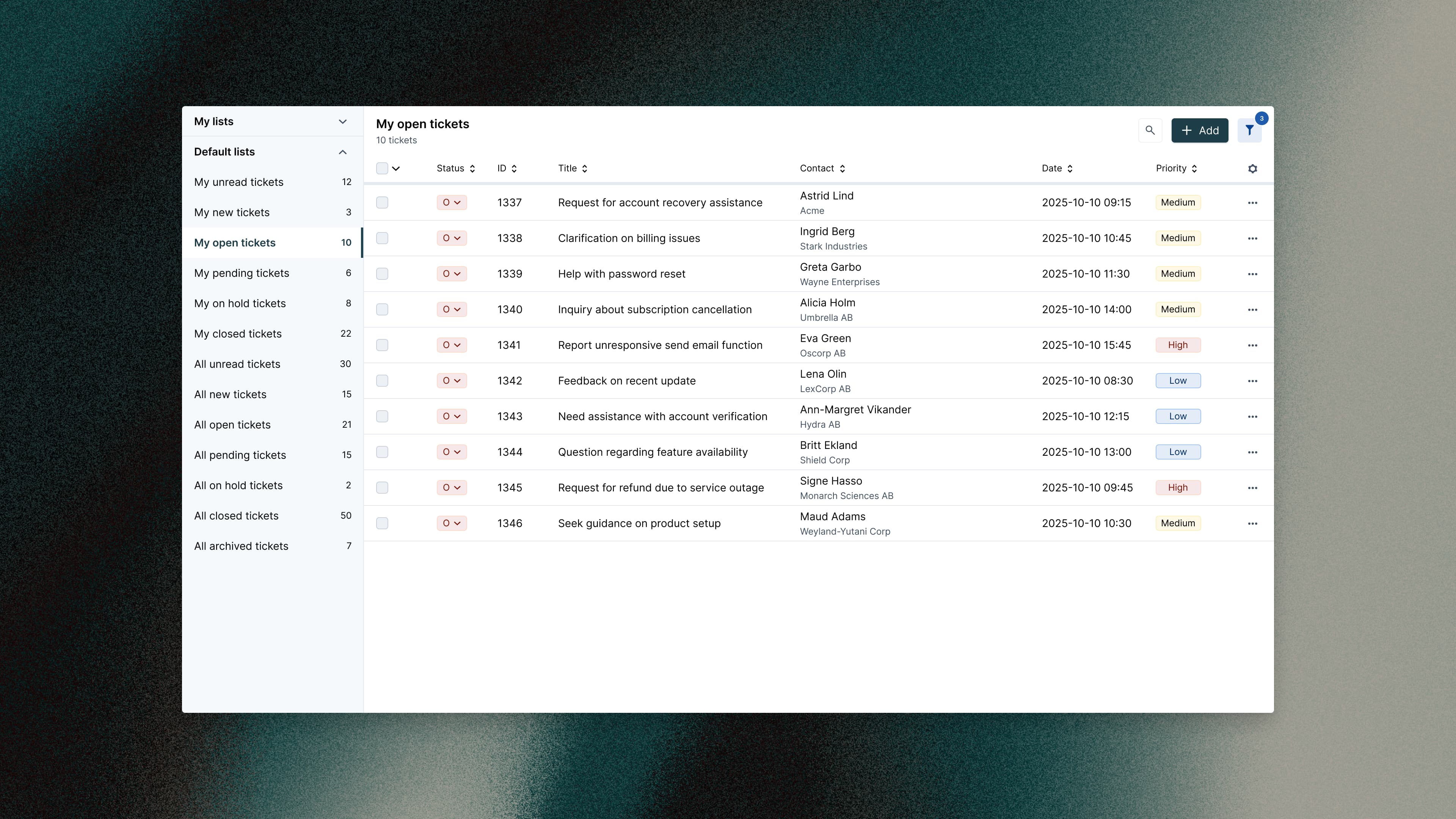 Designing ticket management that retained 60+ CRM customers