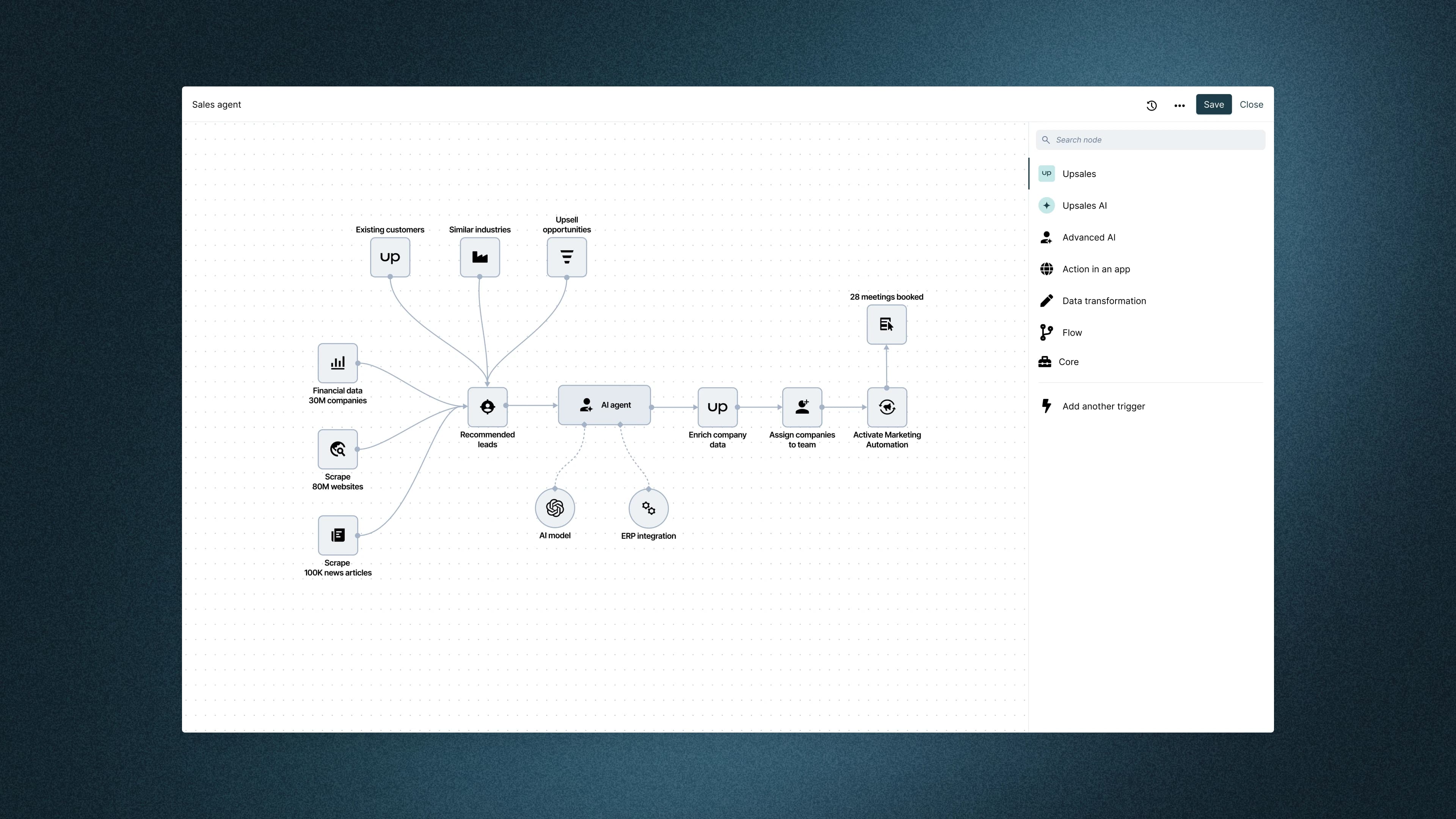 Agent builder workspace